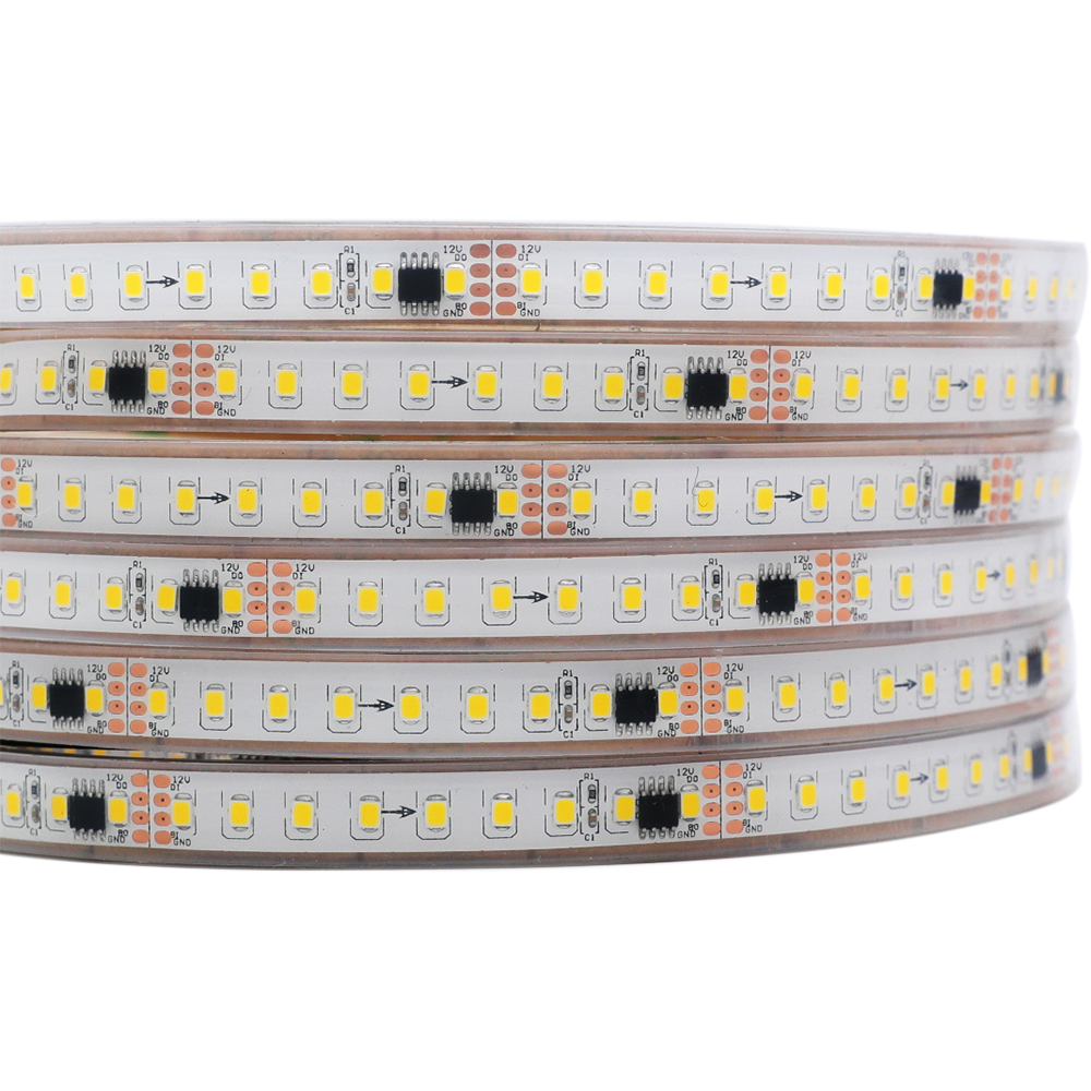 WS2811 DC12V 2835SMD 120LEDs/M White Indoor Constant Voltage Programmable LED Strip Lights, 5M/16.4ft Per Reel By Sale